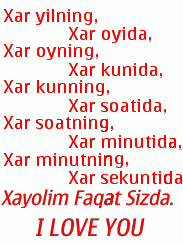 To'y uchun tabrik sherlari 